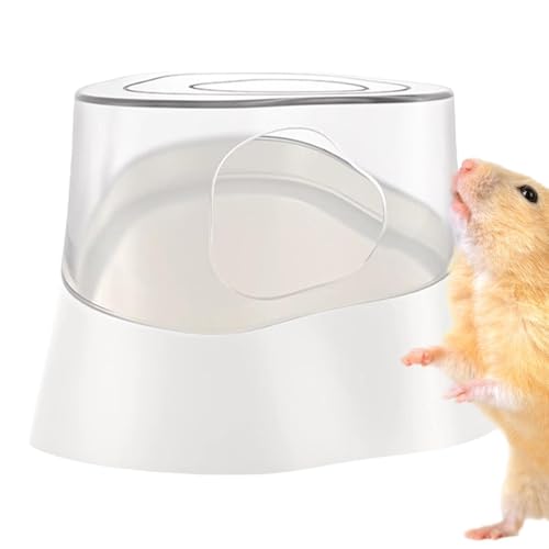 Hamsterbadewanne - Graben Sandbehälter für Hamster - Transparenter Deckel Katzentoilette für Mäuse, Rennmäuse Käfig Terrarium Lebensraum von Generic