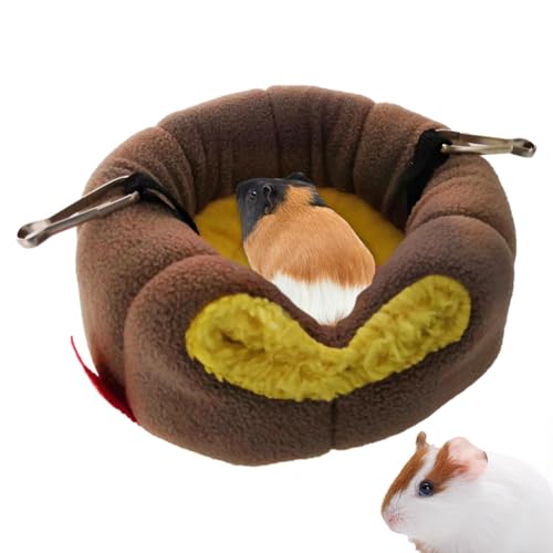 Hamsterbett | Igelbett - Warmes Bett für Kleintiere, Baumstumpfform Hamster Plüschhaus Meerschweinchen Nest Gemütliches Haus von Generic