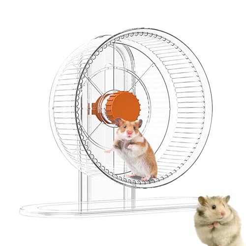 Hamsterrad, leises Hamsterrad, Käfigrad, Hamster-Übungsrad, rotierendes Rad, Hamster, lautloses Hamsterrad – lautloser Hamster-Spinner, Chinchilla-Rad, Meerschweinchen-Übungsspielzeug, Kleintier-Laufr von Generic