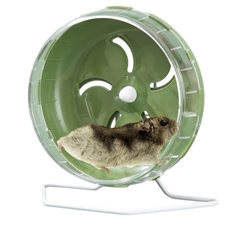 Hamsterrad Leichtlaufendes Hamsterrad Leises Hamsterrad mit 2,5 cm Abstand Leise Drehende Hamsterräder mit verstellbarem Ständer Zwerghamsterrad für kleine Haustiere von Generic