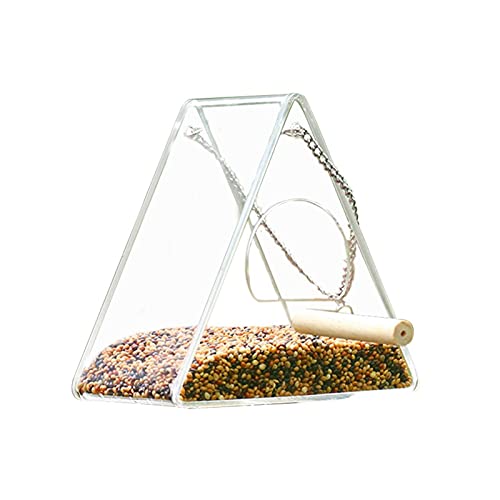 Handfütterung Acryl-Vogel-Feeder Lebensmittel Wasserkarton Anti-Scatter-Papagei-Feeder Cockatiel Lovebird Feeder Pet Vögel Fütterung Deviice ( Color : A ) von Generic