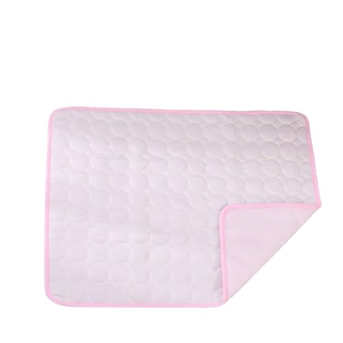 Haustier-EIS-Seidenmatte, Sommer-Kühlmatte, Sofa-Matte, atmungsaktiv, rutschfest, Anti-Biss, Zwinger-Eismatte, Sommer-Kühlmatte for Hunde(Pink,150x100cm) von Generic