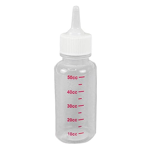 Haustier-Milch-Flasche, Krankenschwester-Flasche, Pflege-Flasche, Wasser-Milch-Futterspender für Welpen, Eichhörnchen, Hamster, zufällige Farbe, 50 ml, 120 ml Vkm840 (A, A) von Generic