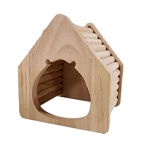 Haustierbett, Kaninchenbett, gemütliches Schweineversteck, Kaninchenversteck, Hamster, Kaninchenbett, Kleintierbett, Haustiernest, kleines Haus CKQ243 (Beige, One Size) von Generic