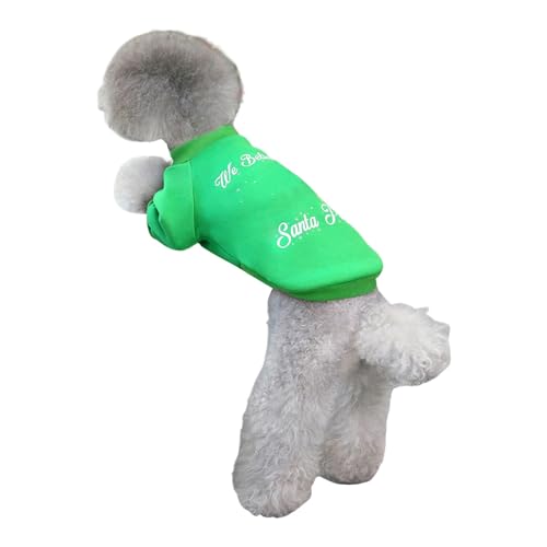 Haustierkleidung Hundekleidung Herbst/Winter Neue kleine Hunde Haustier Herbst/Winter Kleidung 21 Chr Istmas Gi Ft Hoodie Urd869 (Green, S) von Generic