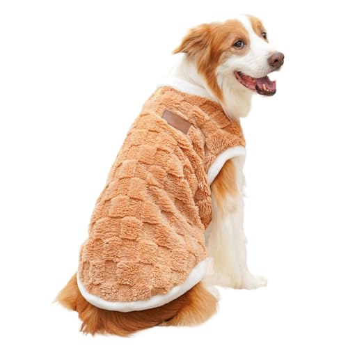 Haustiermantel für kaltes Wetter, Plüsch-Hundeweste für den Winter | Weiche Winterkleidung für Hunde - Winddichter Pullover für Hunde, leichte Hundekleidung für Spaziergänge im Freien Haustiermantel für kaltes Wetter, Plüsch-Hundeweste für den Winter | Weiche Winterkleidung für Hunde - Winddichter Pullover für Hunde, leichte Hundekleidung für Spaziergänge im Freien von Generic