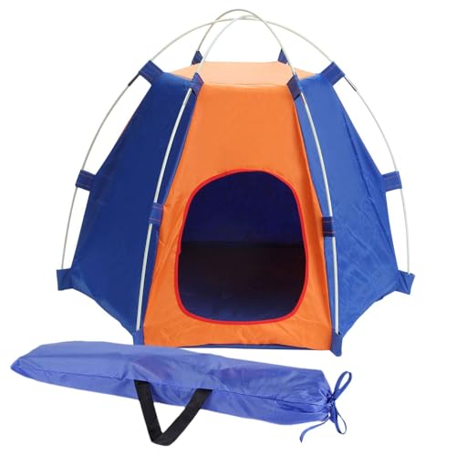 Haustierzelte für kleine Hunde – Polyester-Hundezelt für Camping im Freien, Camping-Hundehütte, wasserdichtes Campingzubehör, unterstützendes, faltbares Haustierhaus, tragbar für Pavillon, Outdoor, Ha von Generic