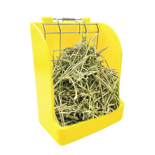 Hay Feeder für Kaninchen, Feeder Schalen Käfig Zubehör, Heu Gras Halter Rack | Kaninchen Heu Halter Lebensmittel Haustier selbstfütternde Grashalter für kleine Tiere Meerschweinchen von Generic