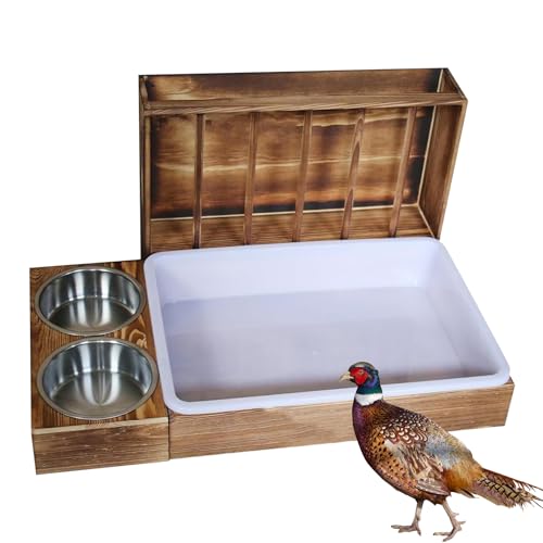 Hölzerner Heufütterer, Heu Rack Mit Toilette Und Näpfen, Futterspender Futterhalter Verschwendungsfrei Mehrfunktion Käfigzubehör Für Kleintiere Und Nager Hölzerner Heufütterer, Heu Rack Mit Toilette Und Näpfen, Futterspender Futterhalter Verschwendungsfrei Mehrfunktion Käfigzubehör Für Kleintiere Und Nager von Generic