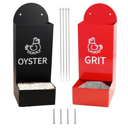 Hühnerkörnern- Und Austernschalenfuttermittel - Oyster Shell Feeder Set Von 2 Austernschalen Und Körnchen -Feeder - Geflügel -Fütterungsausrüstung, Haustierversorgungen, Coop -Zubehör Für Hühner Hühnerkörnern- Und Austernschalenfuttermittel - Oyster Shell Feeder Set Von 2 Austernschalen Und Körnchen -Feeder - Geflügel -Fütterungsausrüstung, Haustierversorgungen, Coop -Zubehör Für Hühner von Generic