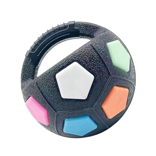 Hund Holen Fußball, Welpe Zahnen Ball - Handheld -Runde interaktive Fußballspielzeug | Haustiertraining liefert Hundekaukugel für mittlere und große Rassen von Generic