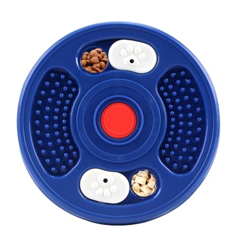 Hund Slow Feeder - 2 in 1 Interaktive Slow Feeder Leckmatte | Hundefutter Leckerli Spender Langsames Füttern Hundespielzeug Multifunktionale Leckmatte für Hunde Training Mental Enrichment von Generic