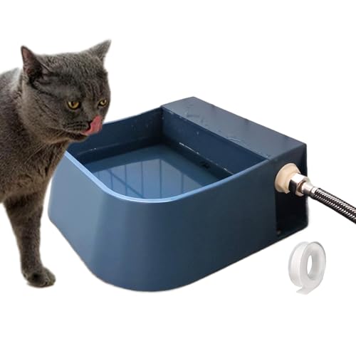 Hund Wassernapf - Hundetrinkbrunnen | Rutschfester langsamer Wasser-Futterspender Outdoor Schwimmerventil Trinker für Tiere Nutztiere Große Kapazität Anti-Schling-Katzenbrunnen zum Trinken Hund Wassernapf - Hundetrinkbrunnen | Rutschfester langsamer Wasser-Futterspender Outdoor Schwimmerventil Trinker für Tiere Nutztiere Große Kapazität Anti-Schling-Katzenbrunnen zum Trinken von Generic