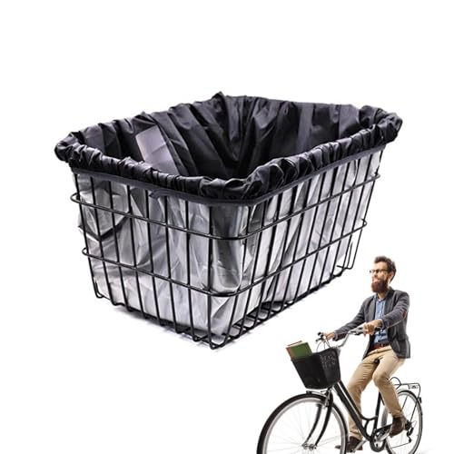 Hunde-Fahrradkorbeinlage,Fahrradkorbeinlage - wasserdichte Abdeckung und Regenschutz,Beach Cruiser Basket Yoga Gym Strandtasche, wetterfeste Fahrradtasche von Generic