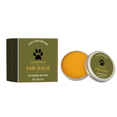 Hunde Hundepfotenbalsam, 30g | Heilt, repariert und regeneriert trockene, rissige und beschädigte Pfoten | Natürliche Creme-Butterwachs-Feuchtigkeitscreme für Hundefüße (30g) von Generic