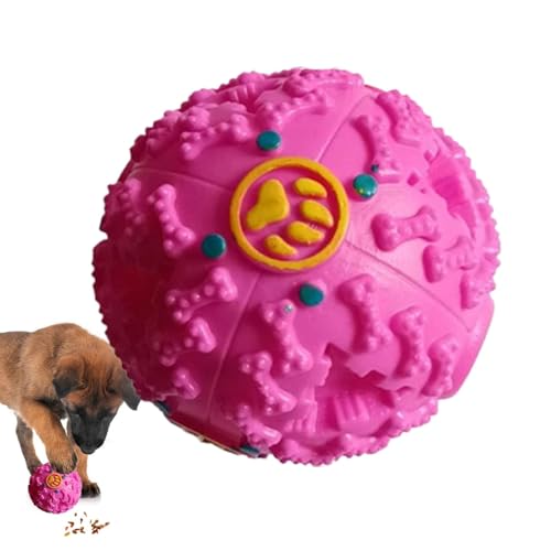 Hunde-Puzzleball, Wackelball-Hundespielzeug,Schnüffelball für Hunde - Interaktive Slow-Feeder-Bälle, kreativer Leckball für Hunde mit Kichergeräusch für die Futtersuche von Hunden von Generic