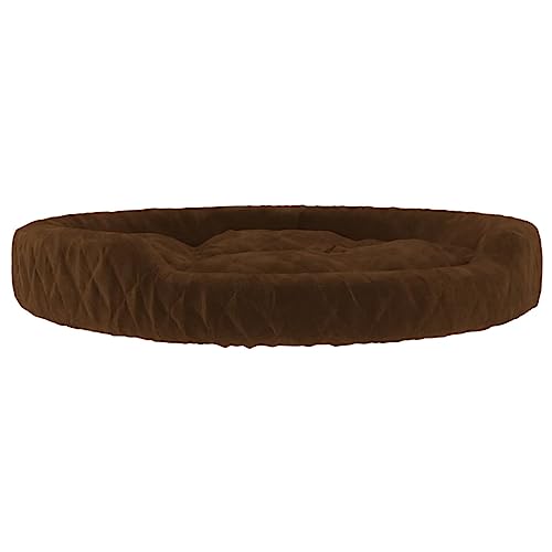 Hundebett Braun 70x55x23 cm Plüsch,171391 von Generic