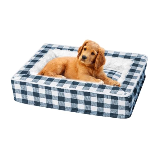 Hundebett für mittelgroße Hunde, Betten und Möbel für Hunde, weich, Tartan Dog Couch | Möbel für Hunde, Hundebetten, Zubehör für kleine und mittelgroße Haustiere von Generic