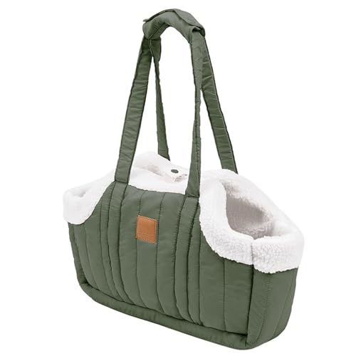 Hundefreundlich Tragetücher Hunde, Reisetasche für kleine Haustiere Katzen Hunde unter 3kg, Atmungsaktiv Pet Sling Carrier, Schultergurt Hundetasche, Welpentasche (D,AS Show) von Generic