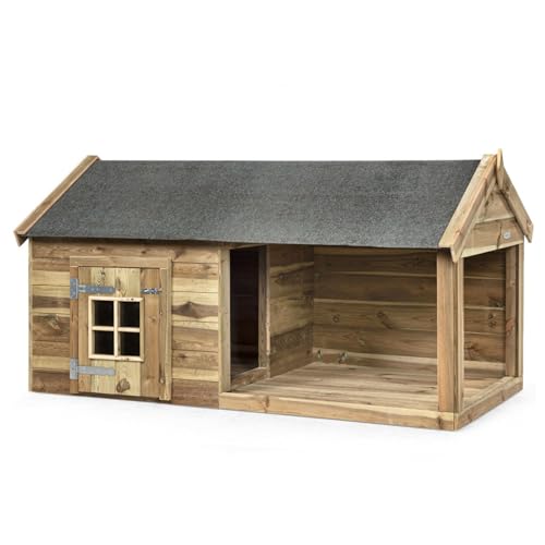 Hundehütte Holz - Maße: 201 x 113 x 110 cm - FSC zertifiziertes Holz - Außenhütten - Hundehütte aus Holz von Generic