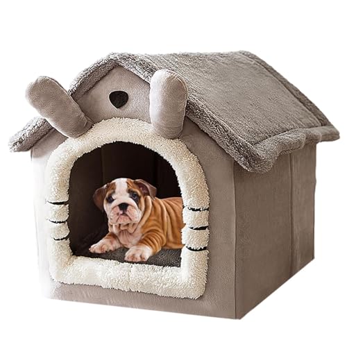 Hundehütte für den Innenbereich, tragbar, klein, warm, warm, wasserdicht, für kleine Hunde, abnehmbares und waschbares Hundehaus, Katzenbett, Haustierzubehör von Generic