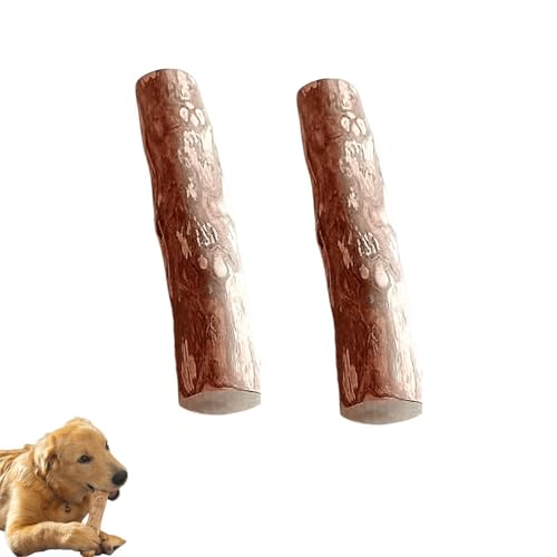 Hundekaustab aus Holz, Kaffeebaum-Kauspielzeug für Hundezahnreinigung, Stressabbau, 17,8 cm, natürliche Holzstäbchen, Spielzeug für Hunde, Größe X-Large (X-Large 2pcs) von Generic