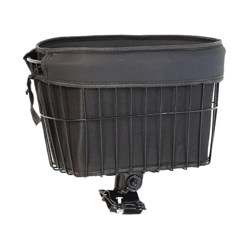 Hunderadkorb - Radfahren Metall Pet Basket | Pet Bike Carrier Korb | Fronthundkorb für Fahrrad | Radsportkatzenträger | Radsportkorb | Kätzchen mit Vorräten von Generic