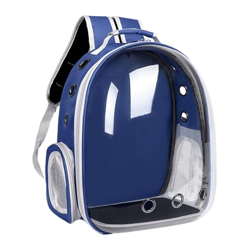 Hunderucksack-Tragetasche, Katzenrucksack-Tragetasche, transparenter Welpenrucksack Kätzchen-Tragetasche, atmungsaktiver und bequemer Katzenrucksack für Outdoor, Katzen, kleine Hunde von Generic