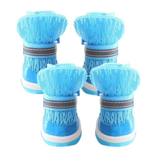 Hundeschuhe Für Heiße Pflasterung - Hitzebeständige Welpenstiefel,4 Stück Rutschfeste Hundeschuhe Für Wandern, Camping, , Und Sommer Hundeschuhe Für Heiße Pflasterung - Hitzebeständige Welpenstiefel,4 Stück Rutschfeste Hundeschuhe Für Wandern, Camping, , Und Sommer von Generic