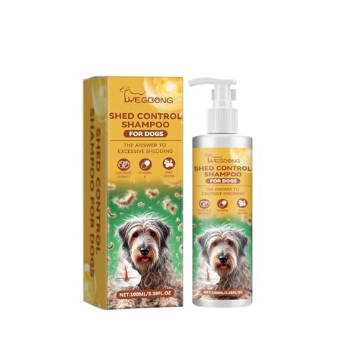 Hundeshampoo, Shampoo für Hunde 100 ml, Rückfettendes Shampoo für alle Hunderassen, für glänzendes Fell & bessere Kämmbarkeit, angepasster pH-Wert, mit Vitamine E (1PC, 100ml) von Generic