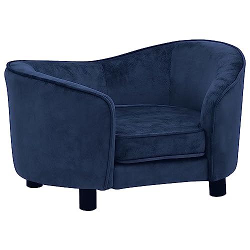 Hundesofa Blau 69x49x40 cm Plüsch,171023 von Generic