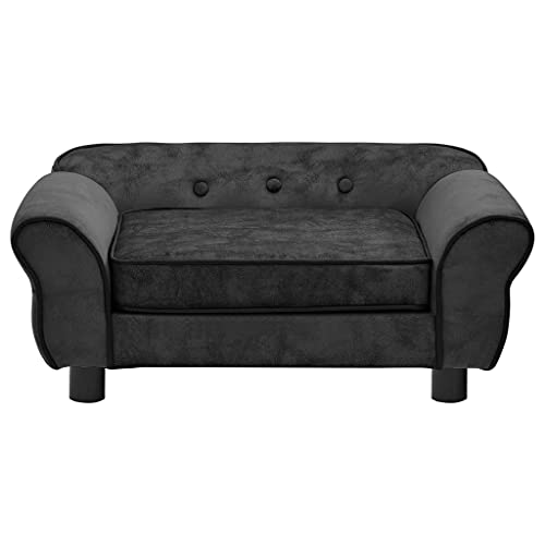 Hundesofa Dunkelgrau 72x45x30 cm Plüsch,171039 von Generic