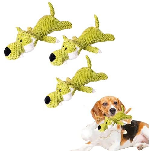 Hundespielzeug Unzerstörbar, 3 STK 2025 New Unzerstörbares Hundespielzeug, Kauspielzeug Hund, Löwe Wölfe Elefant Modellieren Hunde Spielzeug, Dog Toy for Aggressive Chewers von Generic