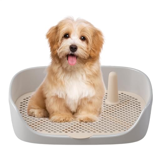 Hundetoilette – Welpentoilettentrainer, Indoor-Haustiertoilette | Rutschfeste Hundetoilette aus Gras, tragbare Hundetoilette, leicht zu reinigendes Haustiertoilettensystem für kleine und mittelgroße H von Generic