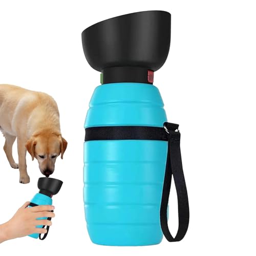 Hundewasserspender, auslaufsichere Wasserflasche für Hunde | Auslaufsicherer Wassernapf für Hunde,850 ml Welpen-Wasserspender, Hunde-Wassernapf, Trink-Futterspender, Reise-Wasserflasche für Hunde und von Generic