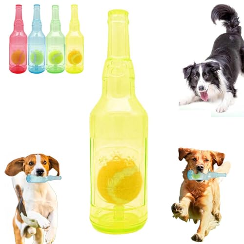 Interaktives Hundespielzeug, Zentric Crunchnplay Flasche Spielzeug, Flasche Kauspielzeug für Hunde, Haustier Flasche Interaktives Spielzeug - Interaktives Hundekauspielzeug mit Tennisball für Mental Interaktives Hundespielzeug, Zentric Crunchnplay Flasche Spielzeug, Flasche Kauspielzeug für Hunde, Haustier Flasche Interaktives Spielzeug - Interaktives Hundekauspielzeug mit Tennisball für Mental von Generic