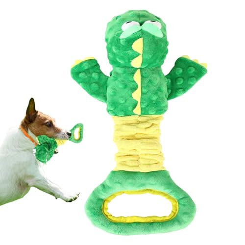 Interaktives Welpenspielzeug, Beißspielzeug für Hunde - Beißring-Kauspielzeug mit Dinosaurier-Design - Großes Hundespielzeug, Hunde-Anreicherungsspielzeug für große Hunde, Kauspielzeug zum Zahnen von von Generic