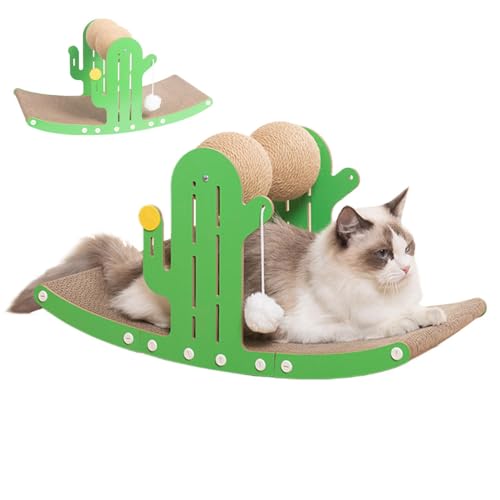 Kaktus-Kratzbaum, Kaktus-Kratzbaum für Katzen, Kratzbaum mit Kugel, entspannendes Spielzeug für Haustiere, bewegliches Spielzeug für Katzen, Kätzchen, Haustiere von Generic