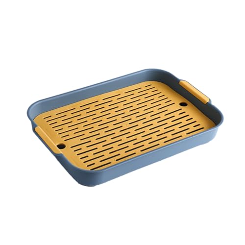 Kaninchentoilette, Schweinetoilette, Haustiertoilette, Kleintiere, Ecktoilette für Hamster, Frettchen, Igel, Häschen, abnehmbares Design KuW601 (Blue, A) von Generic