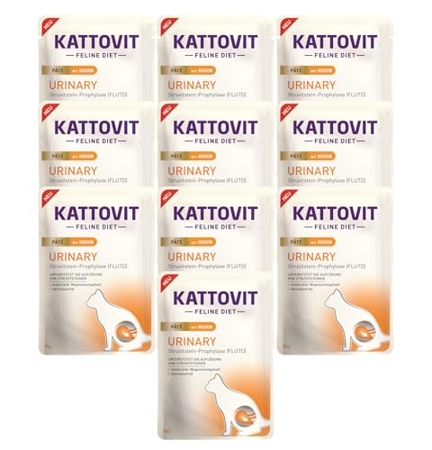 Kattovit Paté Urinary mit Huhn 10x 85g | Diät-Alleinfuttermittel für ausgewachsene Katzen | Zur Verringerung von Struvitsteinrezidiven von Generic