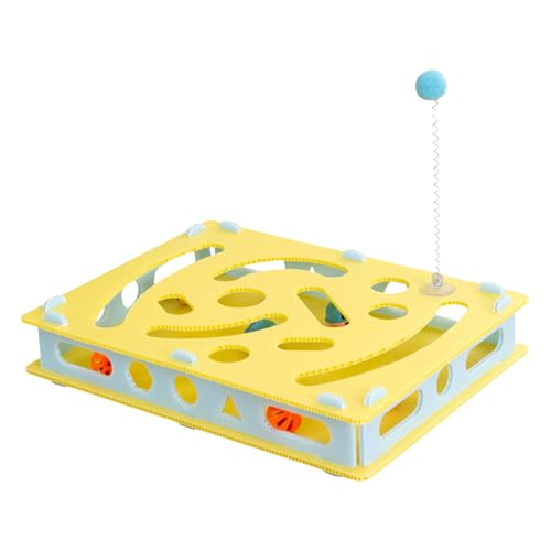 Katzen Puzzle Spielzeug - Interaktives Intelligenzspielzeug Zur Katzenförderung,Buddelspiel Mit Für Gehirntraining Katzenzubehör Zur Anti-Langeweile & Bewegungstraining Katzen Puzzle Spielzeug - Interaktives Intelligenzspielzeug Zur Katzenförderung,Buddelspiel Mit Für Gehirntraining Katzenzubehör Zur Anti-Langeweile & Bewegungstraining von Generic