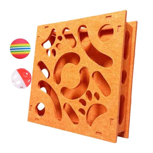 Katzen-Puzzlespielzeug – Interaktives Katzenspiel, Glöckchenball | Intelligenz-Labyrinth mit 2 Bällen, mentales Training für Wohnungskatzen, Seniorenkatzen, unterwegs und Zuhause gegen Langeweile Katzen-Puzzlespielzeug – Interaktives Katzenspiel, Glöckchenball | Intelligenz-Labyrinth mit 2 Bällen, mentales Training für Wohnungskatzen, Seniorenkatzen, unterwegs und Zuhause gegen Langeweile von Generic