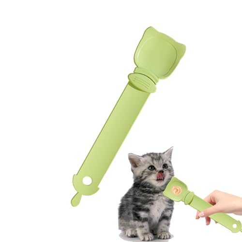 Katzen-Snacklöffel – Snack Scoop Cat Bar Squeezer Futter für Haustiere, Löffel Extruder Band, Bandpresse für Katzen, multifunktional, sicher für die von Generic