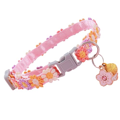 Katzenhalsband mit Blumenmotiv – Katzenhalsband mit Glöckchen, verstellbares Hundehalsband | Haustierbedarf, Katzenzubehör, süßes Kätzchenkostüm, Halsschmuck für Welpen, Kätzchen und Katzen Katzenhalsband mit Blumenmotiv – Katzenhalsband mit Glöckchen, verstellbares Hundehalsband | Haustierbedarf, Katzenzubehör, süßes Kätzchenkostüm, Halsschmuck für Welpen, Kätzchen und Katzen von Generic