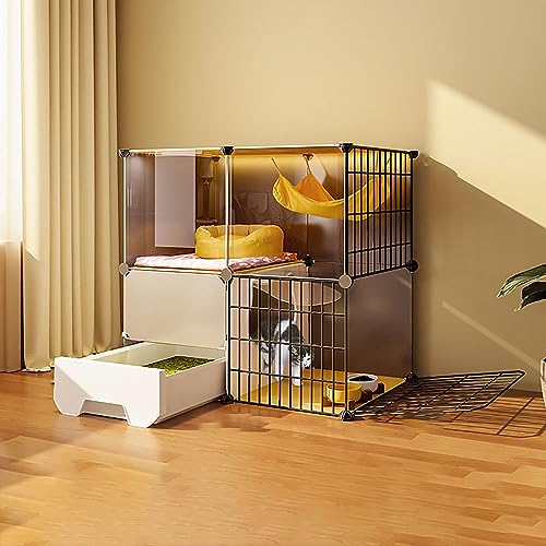 Katzenkäfig für den Innenbereich, Katzenkäfig für den Innenbereich, Katzenbox, Kätzchenkäfig, für 1–3 Katzen (Größe: 75 x 39 x 73 cm) von Generic