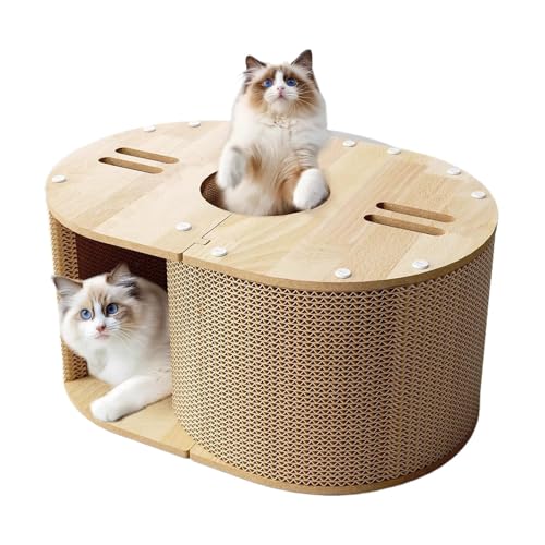 Katzenkratzer - Kätzchen Schleiflounge Kratzer | Verschleiß -resistente Haustiere Kratzbett -Pad -Möbelschutz für kleine, mittelgroße Tiere - 57x39x27,5 cm/22,44x15.35x10,83 Zoll von Generic