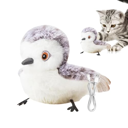 Katzenspielzeug, zwitschernder Vogel, simuliert, interaktives Katzenspielzeug, kreatives Spielzeug für Kätzchen, lustiges elektrisches Flügelspielzeug für Katzen, für Zuhause, Katze Katzenspielzeug, zwitschernder Vogel, simuliert, interaktives Katzenspielzeug, kreatives Spielzeug für Kätzchen, lustiges elektrisches Flügelspielzeug für Katzen, für Zuhause, Katze von Generic