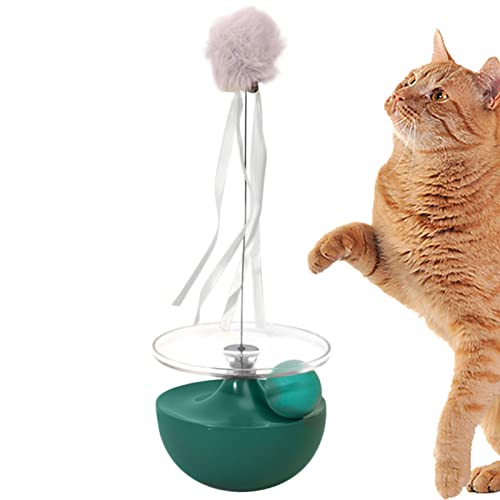 Katzenstab Spielzeug, Katzenstabspielzeug - Spielzeug Kleine Katze Spielzeug - Interaktives Kätzchen Spielzeug, Indoor Cat Wand Spielzeug mit Ball und Band, Katze Stringing Toy, Katzenzubehör von Generic