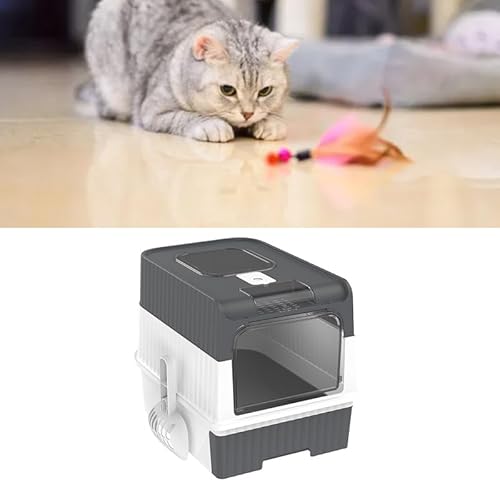 Katzenstreubox, Verhindern Sie, DASS eine Vollständig Geschlossene Kätzchen -Toilette für Innenräume Leckage Verhindern (Grey) von Generic