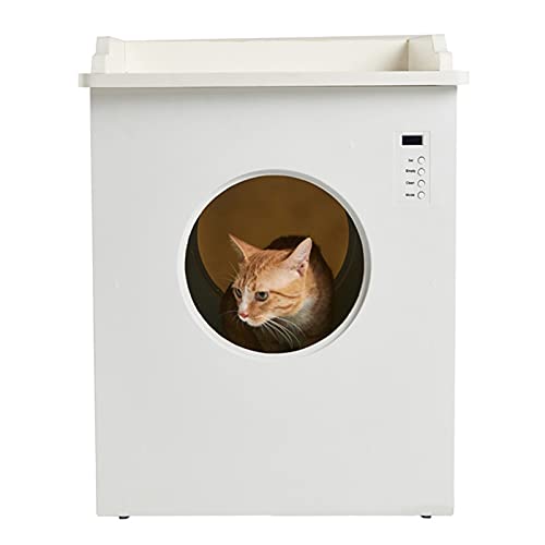 Katzentoilette Selbstreinigende Katzentoilette Luxus-Katzentoilette Mehrere Arbeitsmodi Katze Littler Box Timing-Funktion und Antihaft-Liner 14L für mehrere Katzen Haustiertoilette von Generic